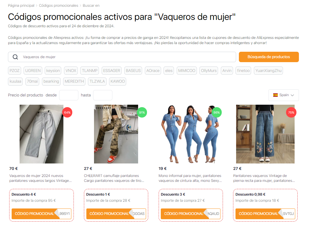 Vaqueros de mujer primavera cupones AliExpress