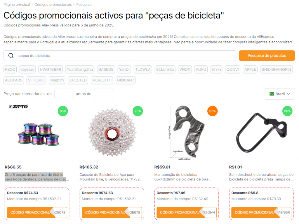 Reparos de bicicletas com suas próprias mãos - Códigos promocionais AliExpress para peças de bicicleta