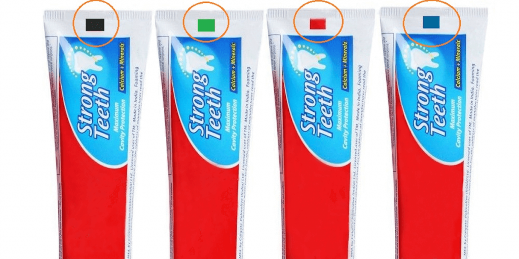 Stripes on toothpaste what do they mean?