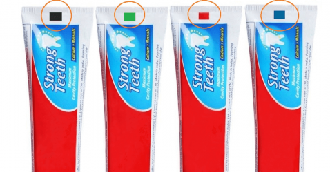 Полоски на зубной пасте: что означают