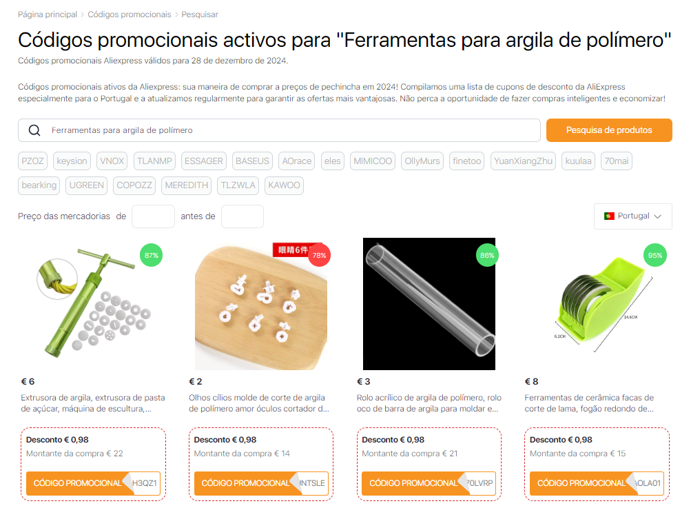 Ferramentas para argila de polímero cupons AliExpress