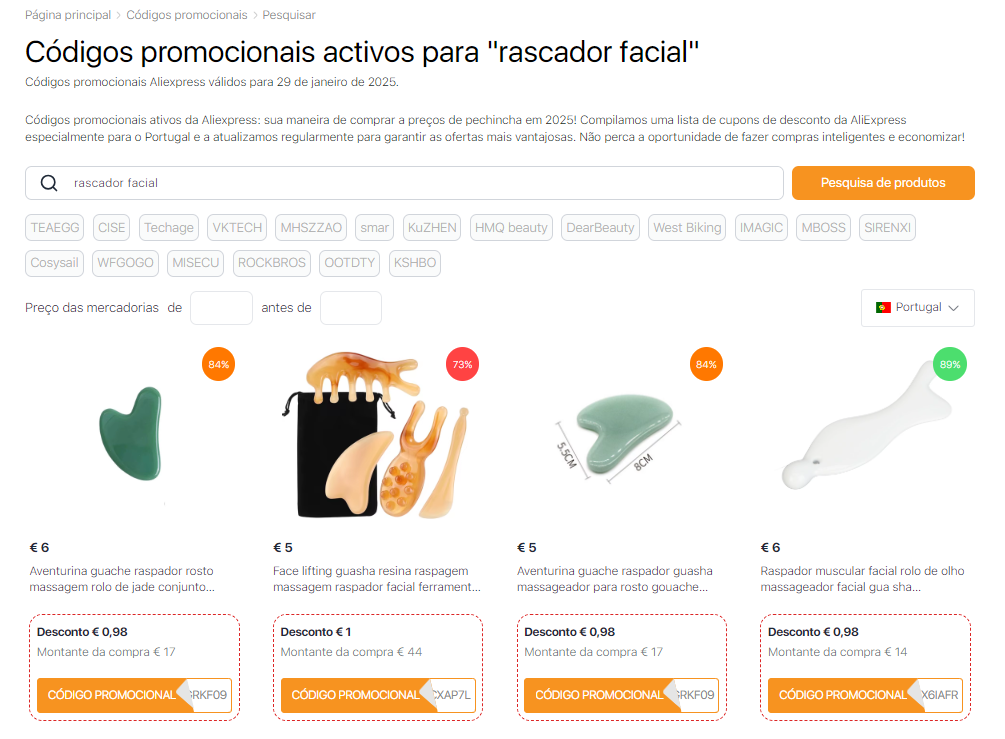 Códigos promocionais do Aliexpress para mejor rascador facial