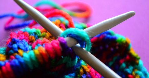 Tipos de punto con agujas de tricotar