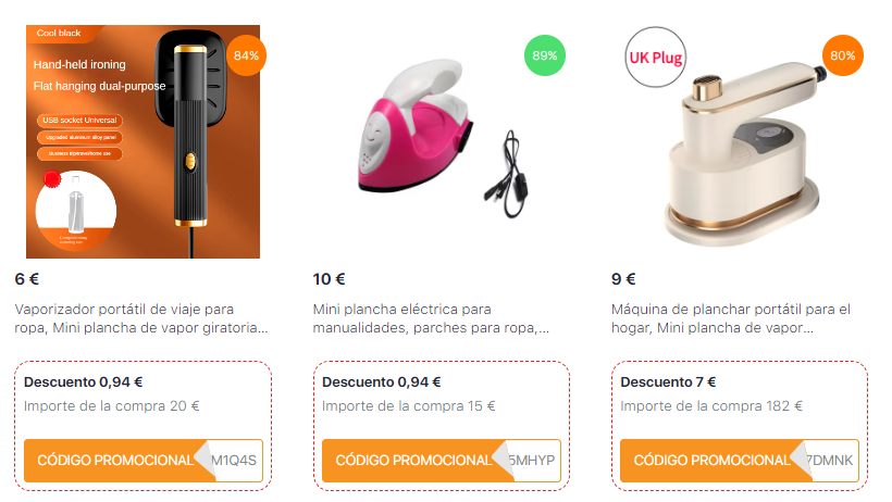 Plancha de viaje AliExpress