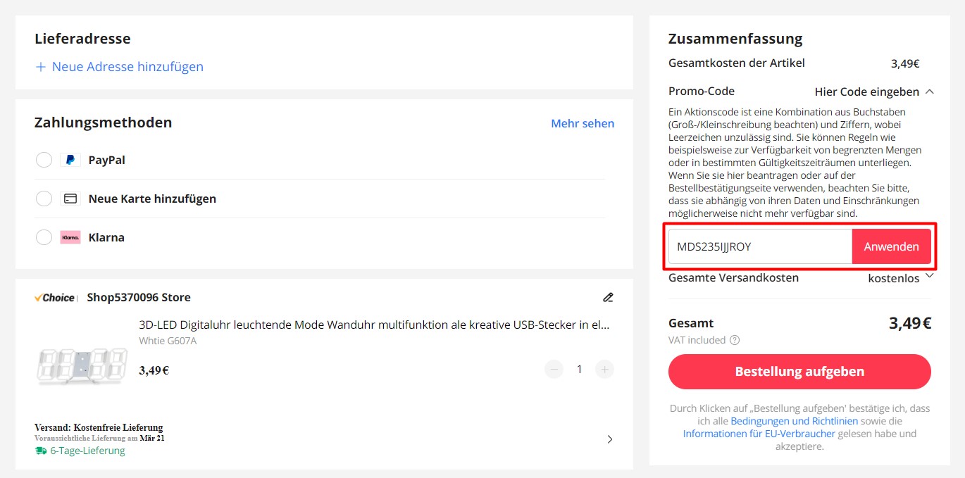 Wie man AliexpressGutscheine verwendet