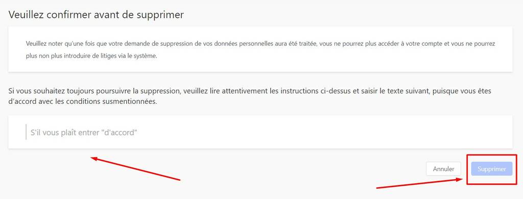 Comment supprimer un compte Aliexpress