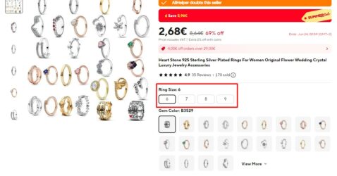 How to choose a ring size on Aliexpress