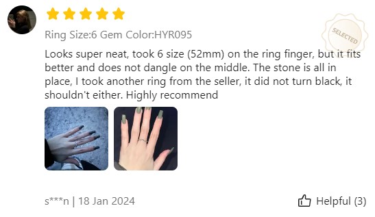 How to choose a ring size on Aliexpress  - Reviews