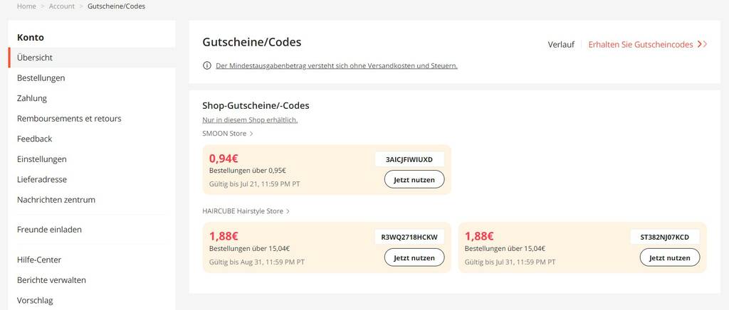 Wie Sie einen Verkäufer auf Aliexpress finden nach Gutscheinen