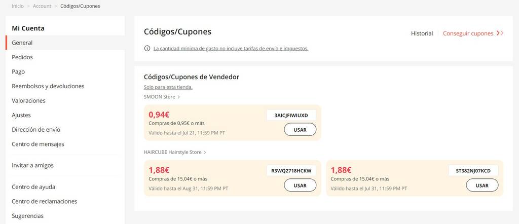 Cómo encontrar una tienda en Aliexpress por cupones