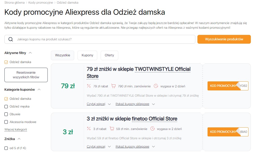 Jak działają kupony Aliexpress