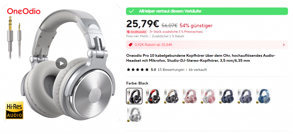 Oneodio - besten Kopfhörer auf Aliexpress