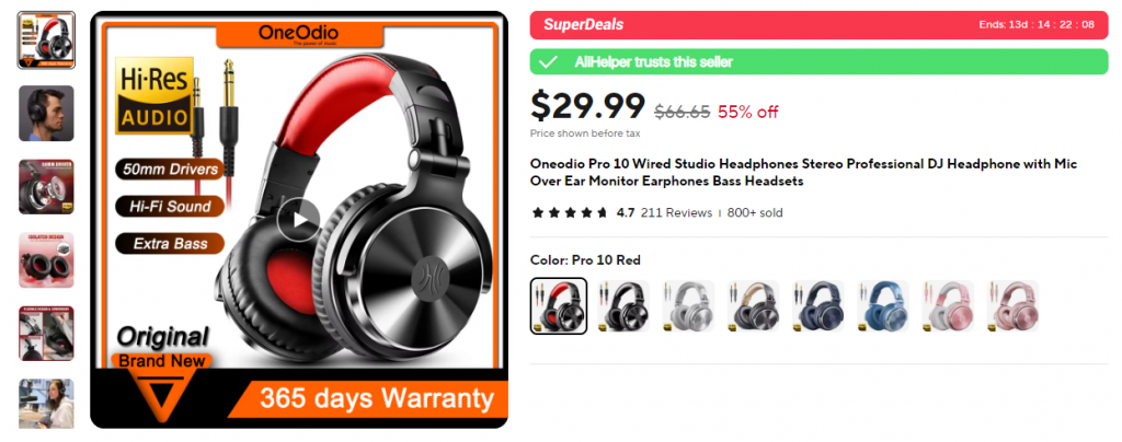 Oneodio - best headphones on Aliexpress