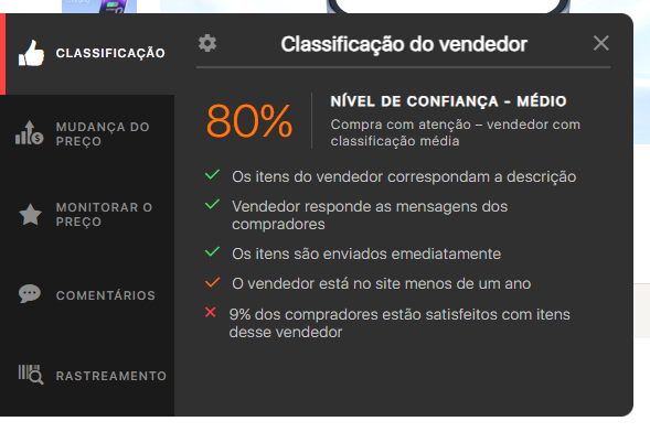 devolver e reembolso no AliExpress