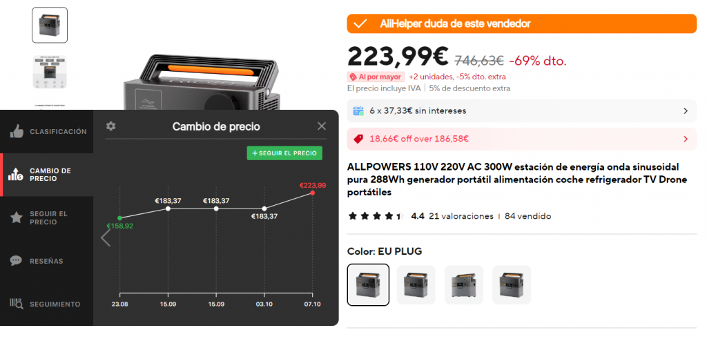 Black Friday en Aliexpress: descuentos falsos