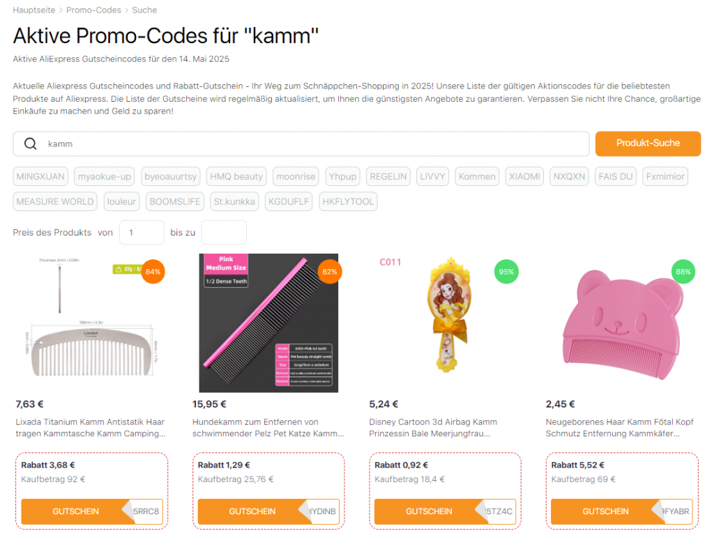 Wie man Kamm reinigt - AliExpress promo-codes