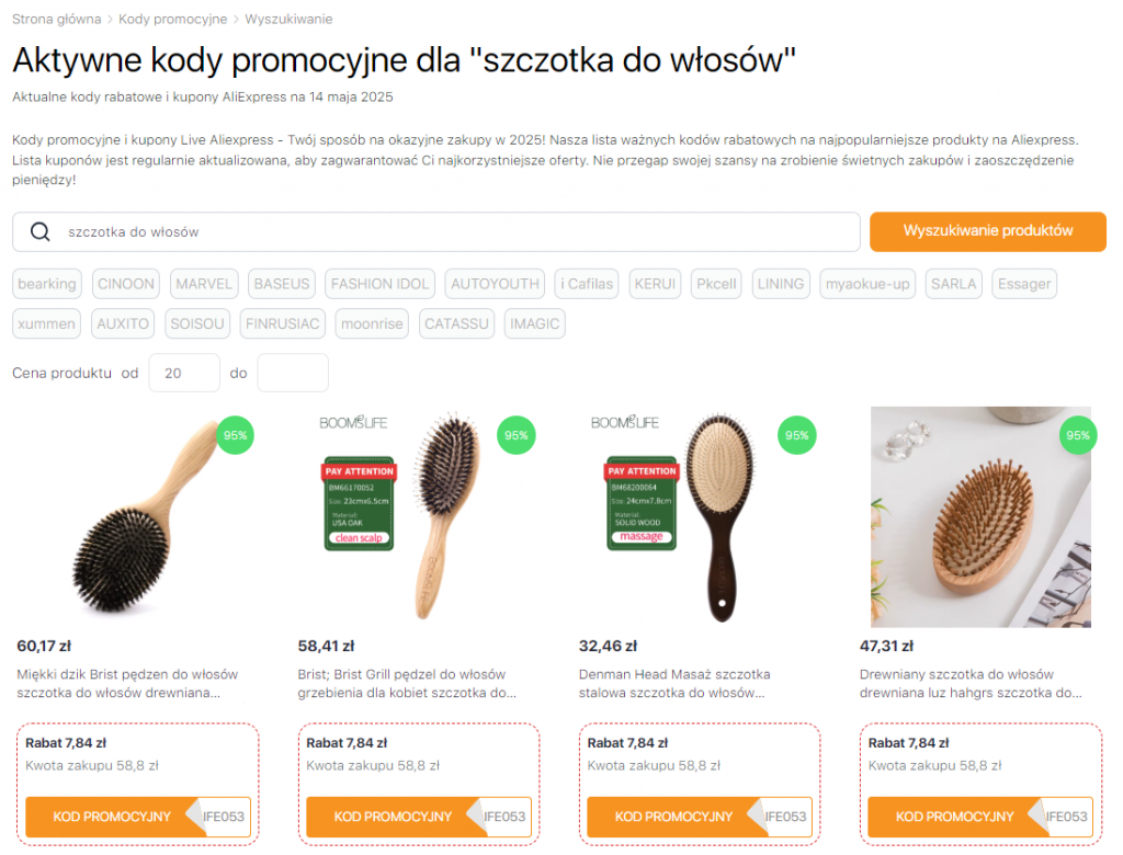 Jak czyścić grzebienie - Kody promocyjne Aliexpress