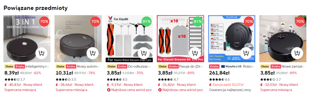Jak znaleźć podobne produkty na Aliexpress