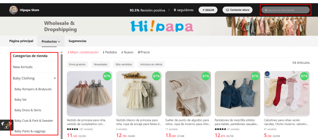 Cómo encontrar ropa de niño en Aliexpress