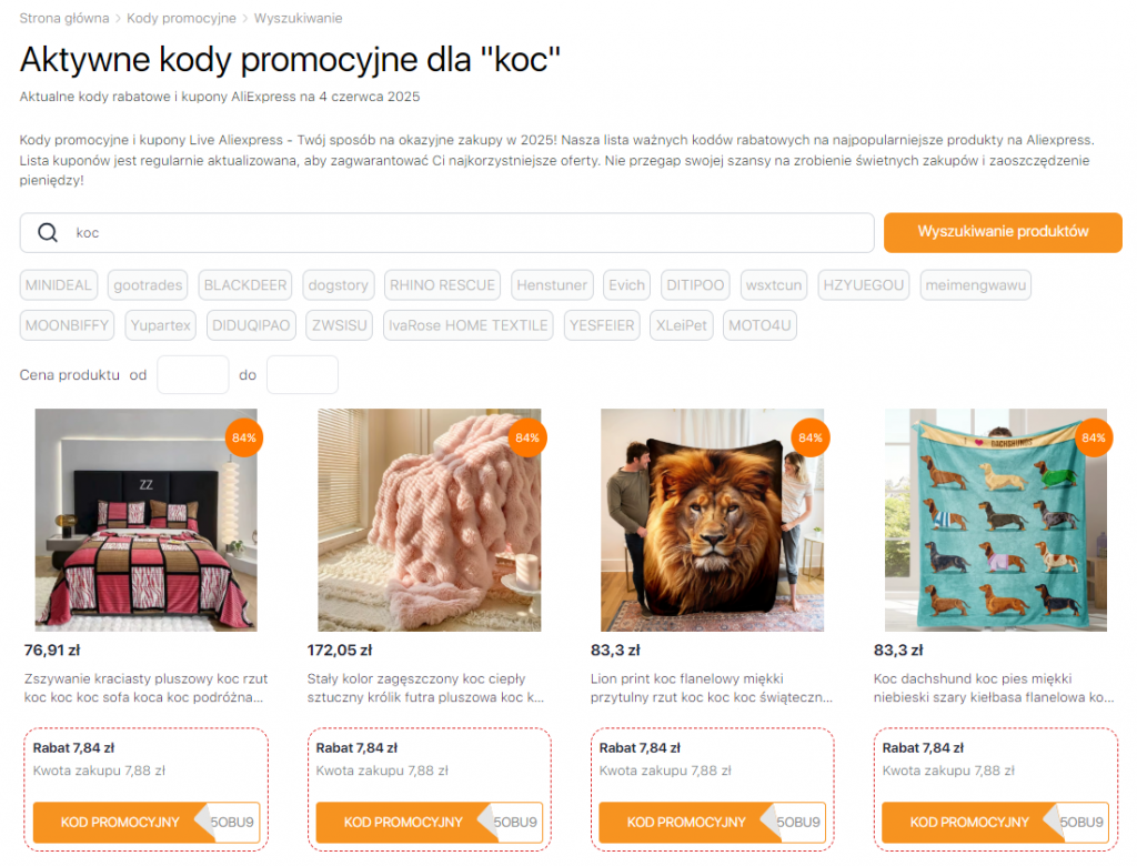 Kody promocyjne AliExpress na prezenty dla mamy