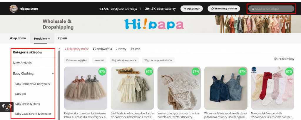Jak znaleźć ubrania dla dzieci na Aliexpress