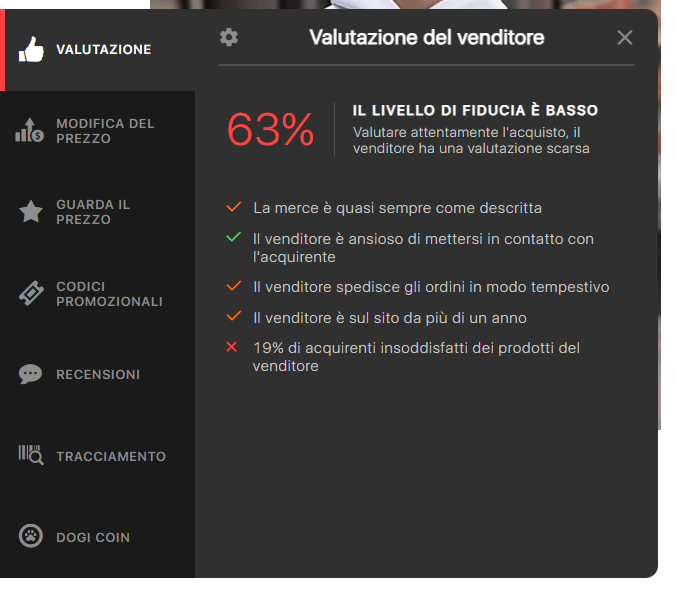 Trovare abbigliamento su Aliexpress