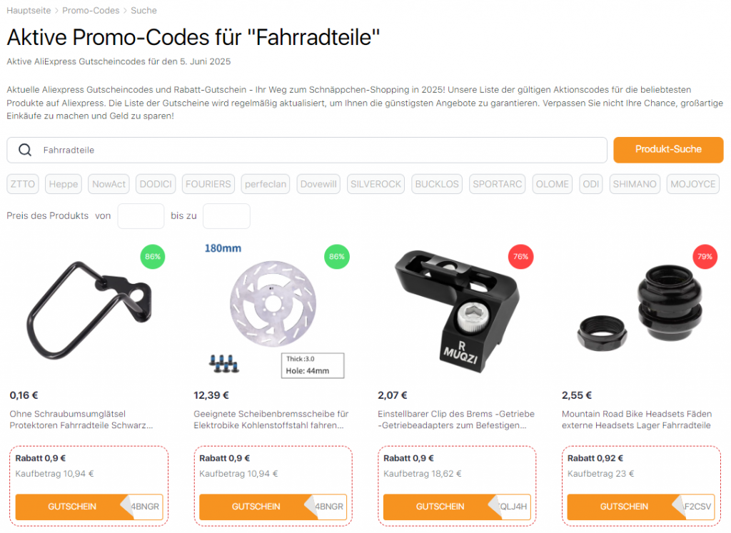 AliExpress Promo-Codes für Fahrradteile Fahrradreparatur mit eigenen Händen: was Sie brauchen können