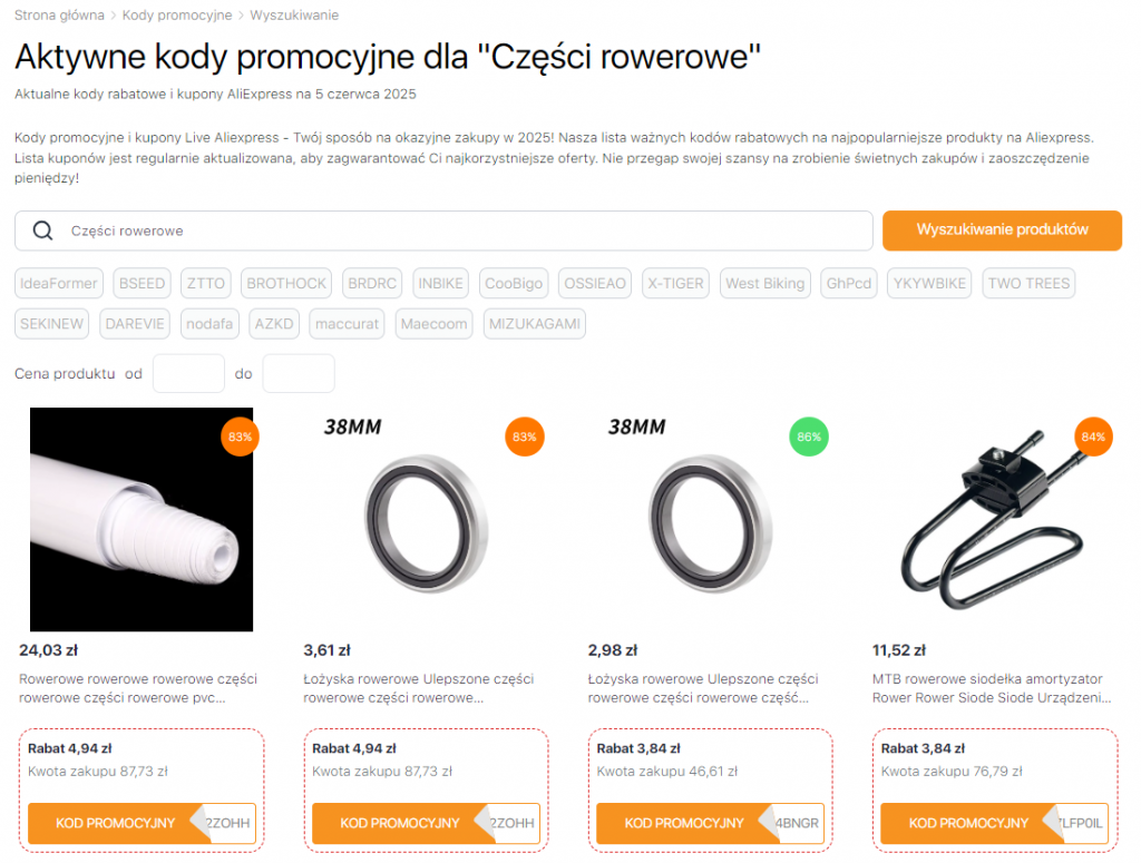 Kody promocyjne AliExpress na części rowerowe Własnoręczną naprawą roweru: czego możesz potrzebować