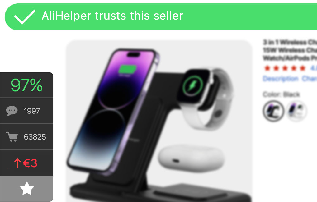 Перевірка продавця Aliexpress на сторінці товару